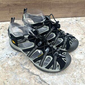 Keen Sandals Womens Size 7 Black Gray Whisper Closed Toe Waterproof Hiking